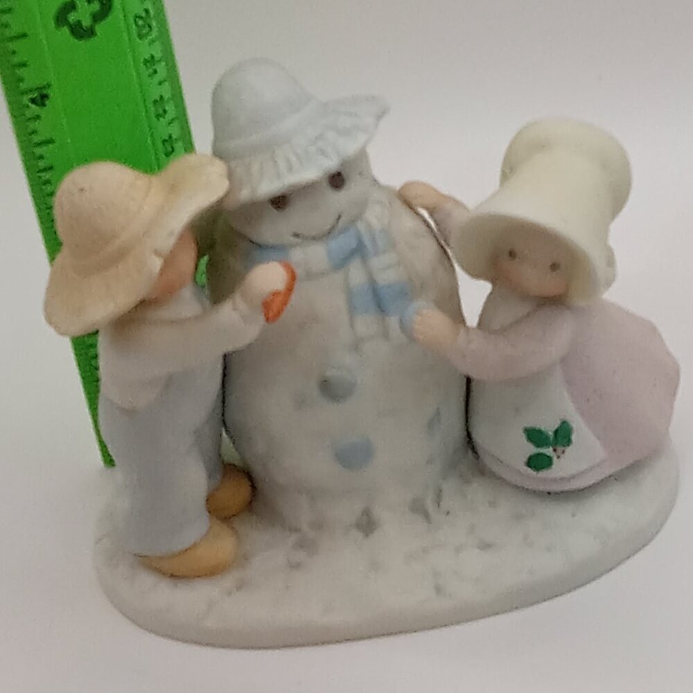 Circle of Friends Snow Play SNOWMAN Figurine Psalm 51:7 Carrot Nose Kids figure - Picture 6 of 12